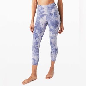 Lululemon NWOT Sz 0 Align Crop 23" *Diamond Dye in Iced Iris Peri Purple